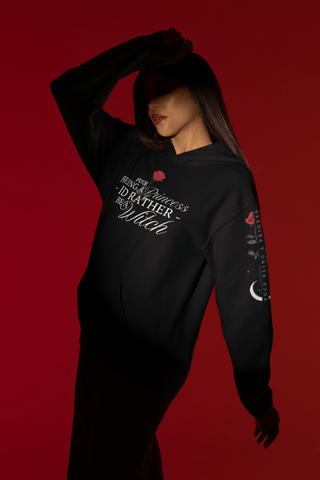 F**K being a princess, I'd rather be a witch Premium Black Hoodie - Spellcraft