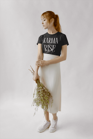 KARMA WILL RISE - BLACK PREMIUM TEE BY ESME ROSE - Spellcraft