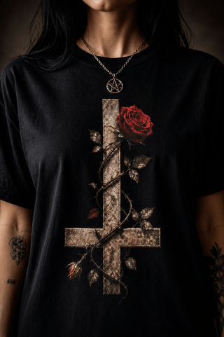 Official Redemption Tee – Black Gothic Rose (Limited Edition) - Spellcraft