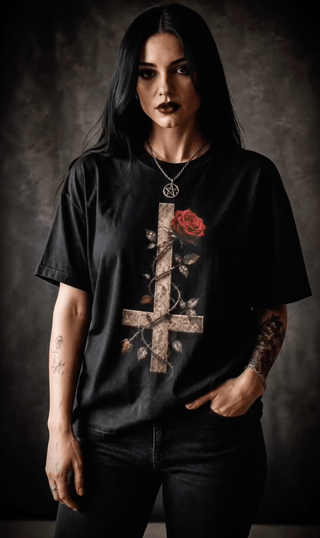 Official Redemption Tee – Black Gothic Rose (Limited Edition) - Spellcraft