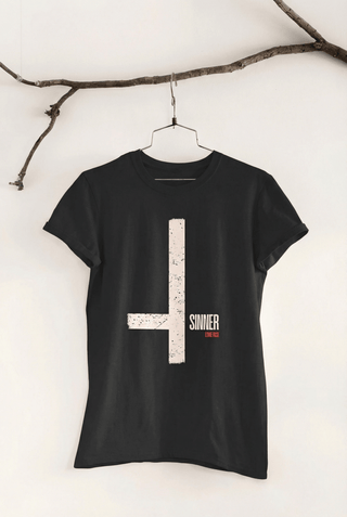 Unisex "Sinner" Premium BLACK tee - Spellcraft