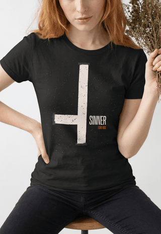 Unisex "Sinner" Premium BLACK tee - Spellcraft